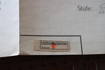 Preview: Leistungsbogen und Leistungskarte für Erwerb des K-Scheins der Hitler-Jugend  Mainz 1940